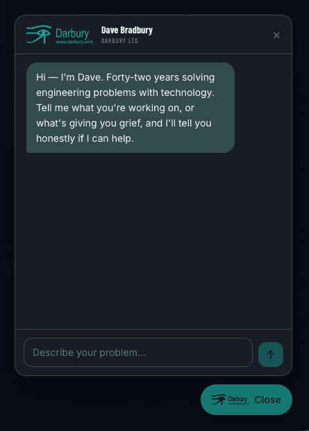 Darbury Web Chat Bot